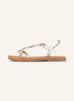 GIOSEPPO Sandalen DELAND mit Schmucksteinen , Farbe: SILBER/ ROSÉ/ WEISS (Bild 1)