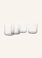 NUDE Set of 4 whisky glasses FINESSE GRID, Color: - clear (Image 1)