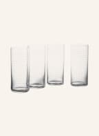 NUDE Set of 4 tall drinking glasses FINESSE GRID, Color: - clear (Image 1)