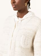 DOROTHEE SCHUMACHER Strickjacke mit Glitzergarn , Farbe: WEISS/ GOLD/ SILBER (Bild 1)