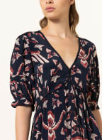 ba&sh Kleid CALAS, Farbe: DUNKELBLAU/ DUNKELROT/ WEISS (Bild 1)