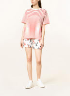 Juvia Oversized-Shirt, Farbe: ECRU/ ROT (Bild 1)