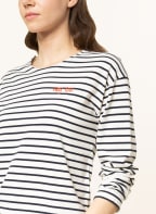 Juvia Frotteeshirt, Farbe: WEISS/ DUNKELBLAU (Bild 1)