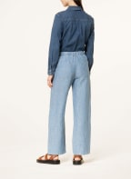 OPUS Marlenehose MOJONI in Jeansoptik mit Leinen, Farbe: HELLBLAU (Bild 1)