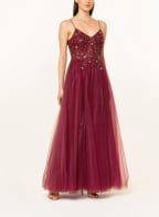 VM VERA MONT Abendkleid mit Schmucksteinen , Farbe: DUNKELROT (Bild 1)