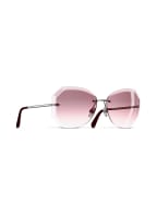 CHANEL Runde Sonnenbrille, Farbe: C1083P - ROSA/ ROSÉ VERLAUF (Bild 1)