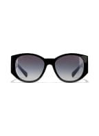 CHANEL Ovale Sonnenbrille, Farbe: C501S8 - SCHWARZ/ GRAU POLARISIERT (Bild 1)