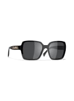 CHANEL Quadratische Sonnenbrille, Farbe: C622S4 - SCHWARZ/ GRAU (Bild 1)