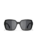 CHANEL Quadratische Sonnenbrille, Farbe: C622S4 - SCHWARZ/ GRAU (Bild 1)