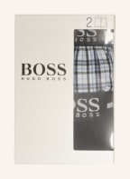 BOSS 2er-Pack Web-Boxershorts, Farbe: DUNKELBLAU/ WEISS/ HELLBLAU (Bild 1)