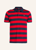 PAUL & SHARK Piqué-Poloshirt, Farbe: DUNKELBLAU/ ROT GESTREIFT (Bild 1)
