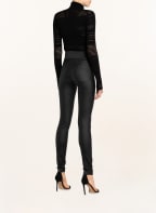 FREEQUENT Legginsy FQSHANTAL z imitacji skóry, Kolor: CZARNY (Obrazek 1)