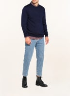 PROFUOMO Pullover, Farbe: DUNKELBLAU MELIERT (Bild 1)