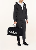 adidas Sporttasche LINEAR LOGO M, Farbe: SCHWARZ/ WEISS (Bild 1)