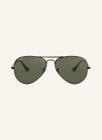 Ray-Ban Sonnenbrille RB3025 AVIATOR, Farbe: 002/58 - SCHWARZ/ GRÜN POLARISIERT (Bild 1)