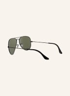 Ray-Ban Sonnenbrille RB3025 AVIATOR, Farbe: 002/58 - SCHWARZ/ GRÜN POLARISIERT (Bild 1)