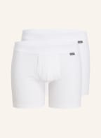 SCHIESSER 2er-Pack Boxershorts COTTON ESSENTIALS , Farbe: WEISS (Bild 1)