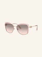 BVLGARI Sunglasses Sunglasses BV6128B with decorative gem trim, Color: 20143B - GOLD/ GRAY GRADIENT (Image 1)
