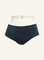 MYMARINI High-Waist-Bikini-Hose SURFSHORTS zum Wenden , Farbe: SCHWARZ/ DUNKELGRAU/ CREME (Bild 1)