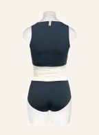 MYMARINI High-Waist-Bikini-Hose SURFSHORTS zum Wenden , Farbe: SCHWARZ/ DUNKELGRAU/ CREME (Bild 1)