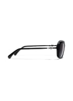 CHANEL Quadratische Sonnenbrille, Farbe: C501S8 - SCHWARZ/ GRAU POLARISIERT (Bild 1)