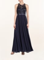 VM VERA MONT Abendkleid mit Paillettenbesatz, Farbe: DUNKELBLAU (Bild 1)