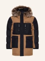 Columbia Parka MARQUAM mit abnehmbarem Kunstfellbesatz, Farbe: SCHWARZ/ HELLBRAUN (Bild 1)