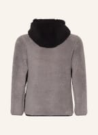 Columbia Hoodie mit Teddyfellbesatz, Farbe: SCHWARZ/ GRAU (Bild 1)