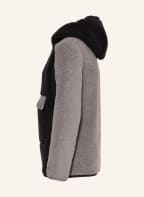 Columbia Hoodie mit Teddyfellbesatz, Farbe: SCHWARZ/ GRAU (Bild 1)