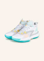 JORDAN Basketballschuhe ZION 1, Farbe: WEISS/ TÜRKIS/ ORANGE (Bild 1)