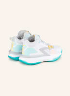 JORDAN Basketballschuhe ZION 1, Farbe: WEISS/ TÜRKIS/ ORANGE (Bild 1)