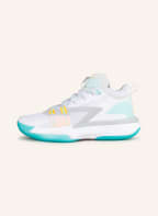 JORDAN Basketballschuhe ZION 1, Farbe: WEISS/ TÜRKIS/ ORANGE (Bild 1)