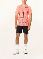 adidas T-Shirt CLUB GRAPH, Farbe: NEONROT/ SCHWARZ (Bild 1)