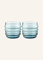 marimekko Set of 2 drinking glasses SUKAT MAKKARALLA, Color: BLUE (Image 1)