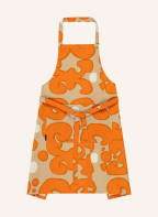 marimekko Apron KEIDAS, Color: ORANGE/ CAMEL (Image 1)