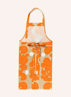 marimekko Apron KEIDAS, Color: ORANGE/ CAMEL (Image 1)