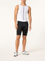 odlo Radhose ESSENTIAL mit Trägern und gepolstertem Einsatz, Farbe: SCHWARZ/ WEISS (Bild 1)
