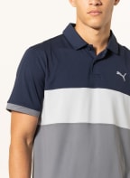 PUMA Performance polo shirt CLOUDSPUN, Color: DARK BLUE/ GRAY/ LIGHT GRAY (Image 1)