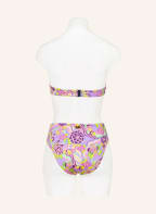 VILEBREQUIN Bandeau bikini top RAINBOW FLOWERS LUNE , Color: LIGHT PURPLE/ FUCHSIA/ LIGHT GREEN (Image 1)