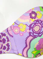 VILEBREQUIN Bandeau bikini top RAINBOW FLOWERS LUNE , Color: LIGHT PURPLE/ FUCHSIA/ LIGHT GREEN (Image 1)