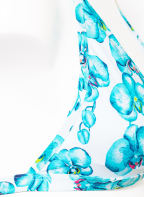 VILEBREQUIN Push-up-Bikini-Top ORCHIDEES, Farbe: WEISS/ TÜRKIS (Bild 1)