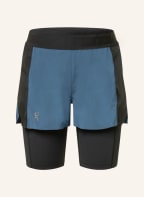 On 2-in-1-Laufshorts ACTIVE mit Mesh, Farbe: BLAU/ SCHWARZ (Bild 1)
