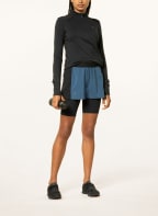 On 2-in-1-Laufshorts ACTIVE mit Mesh, Farbe: BLAU/ SCHWARZ (Bild 1)