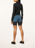 On 2-in-1-Laufshorts ACTIVE mit Mesh, Farbe: BLAU/ SCHWARZ (Bild 1)
