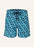 VILEBREQUIN Badeshorts BLURRED TURTLES, Farbe: DUNKELBLAU/ WEISS/ MINT (Bild 1)