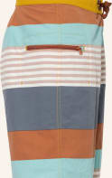 patagonia Badeshorts mit UV-Schutz 50+, Farbe: TÜRKIS/ HELLBRAUN/ WEISS (Bild 1)