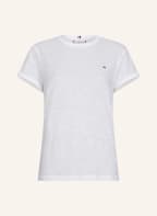 TOMMY HILFIGER T-shirt with linen, Color: WHITE (Image 1)
