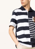 TOMMY HILFIGER Jersey-Poloshirt Casual Fit, Farbe: DUNKELBLAU/ WEISS (Bild 1)