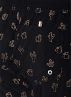 BOSS Badeshorts WHITE SHARK, Farbe: SCHWARZ/ BRAUN (Bild 1)
