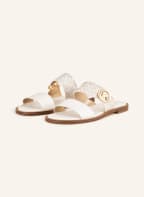 MICHAEL KORS Pantoletten SUMMER, Farbe: CREME/ COGNAC (Bild 1)